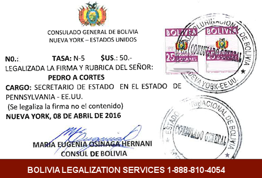 Bolivia Legalization